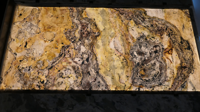 Vzor Indian Autumn 1200mm x 2400mm s podsvícením LED panelem CCT