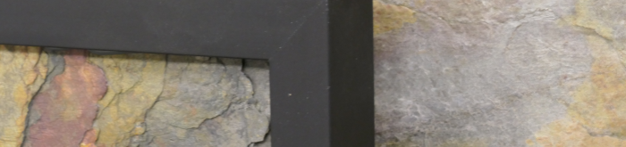 ukázka rámování kamenného obrazu ( detail rohu )